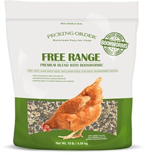 pecking order boonworm treats, free range blend (10 lb)