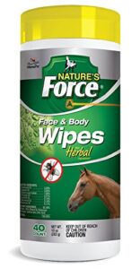 manna pro nature's force face & body wipes, 40 count (pack of 1)