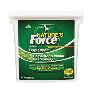 manna pro nature's force bug clear | all natural equine supplement for insect control | 2 pounds