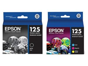 epson 125 ink cartridge complete color set