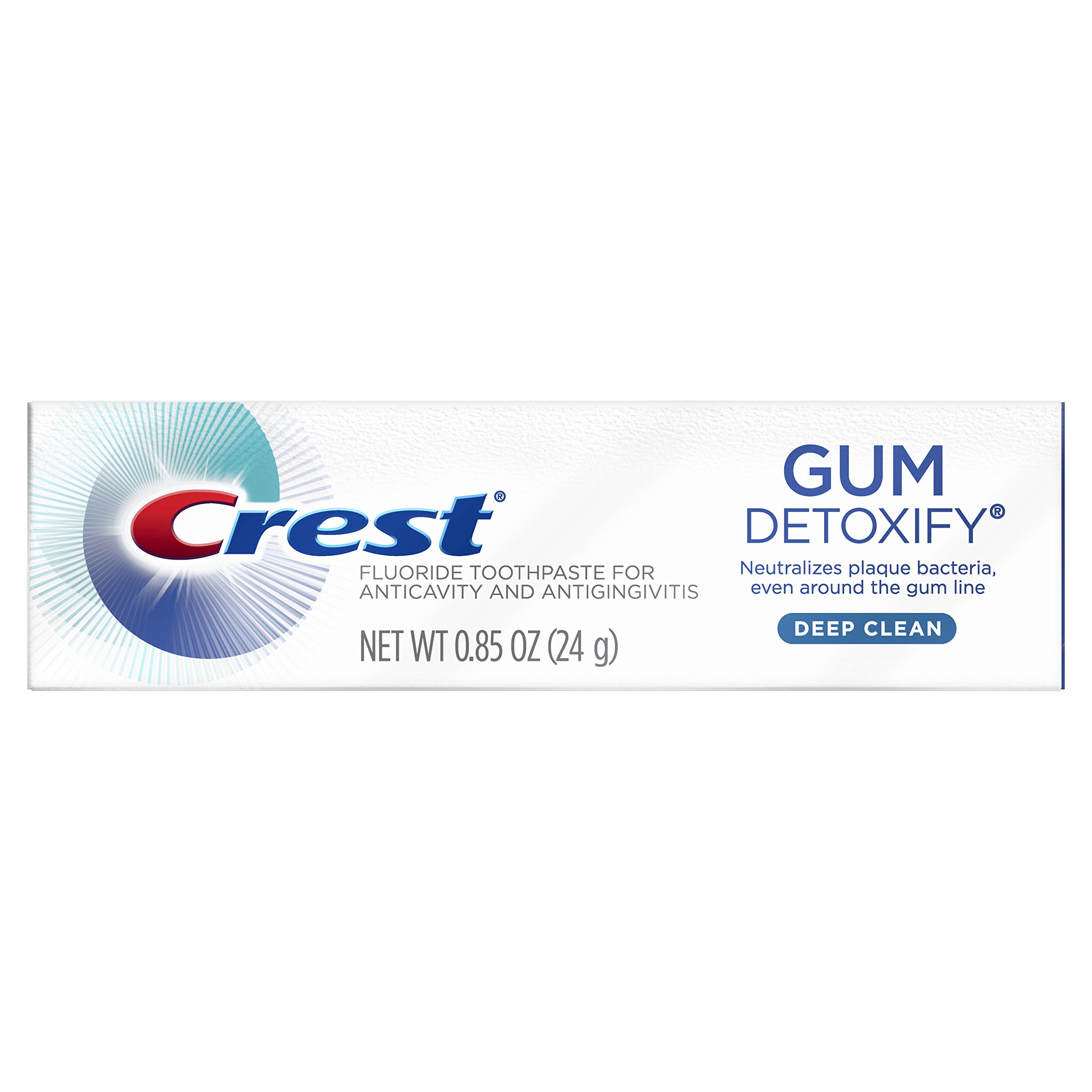 Crest Gum Detoxify Deep Clean Toothpaste, 0.85 Ounce Travel Size