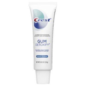 Crest Gum Detoxify Deep Clean Toothpaste, 0.85 Ounce Travel Size