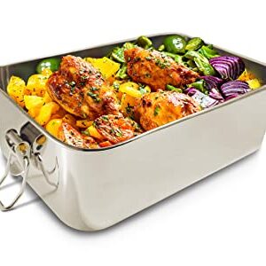 Stainless Steel (Single Compartment) Jumbo Bento Box. This Eco Friendly Food Storage Container Holds 6 ½ Cups Of Food. Perfect for Leftovers Or As A Large Metal Tiffin Lunchbox.