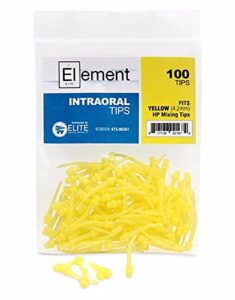 dental impression intraoral mixing tips 100 pcs yellow - by element