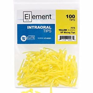 Dental Impression Intraoral Mixing Tips 100 pcs Yellow - by ELEMENT