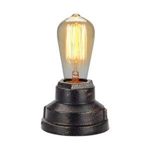 boncoo touch control table lamp vintage desk lamp small industrial touch light bedside dimmable nightstand lamp steampunk accent light edison lamp base antique night light for living room bedroom