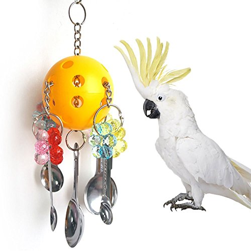 Hypeety Bird Chew Toy for Parrot Macaw African Greys Eclectus Cockatoo Budgies Parakeet Cockatiel Conure Lovebirds Cage (B)