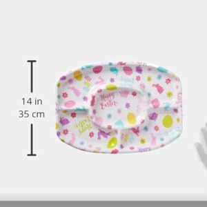 Amscan Plastic Platter, 13 1/4"H x 18 1/4"W x 1 1/4"D, Multicolor