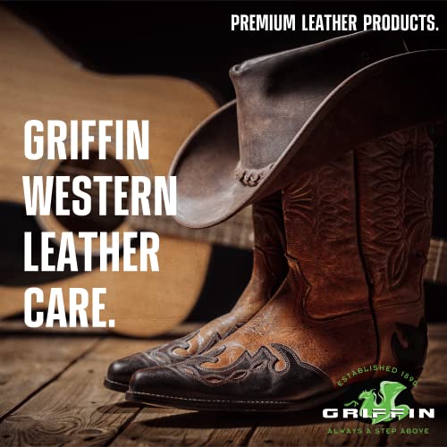 Griffin Western Water & Stain Repellent (8 oz.) - Shoe Protector Spray to Waterproof Cowboy Boots, Shoes, Sneakers, Leather and More! - Made in the USA