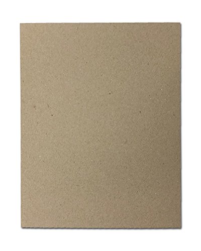 100 Thick Kraft Chipboard (30pt) - 8 1/2" x 11" - Perfect for Scrapbooking, Crafts & Product Backing…