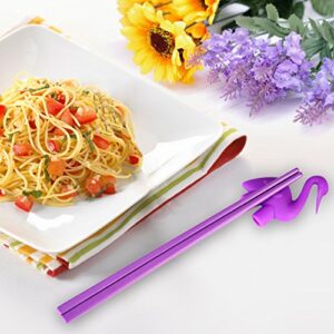 Training chopsticks for kids adults and beginners - 5 Pairs chopstick set with attachable learning chopstick helper - right or left handed