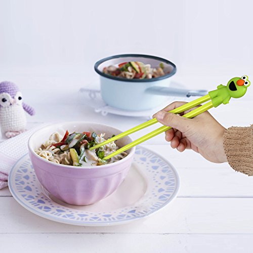 Training chopsticks for kids adults and beginners - 5 Pairs chopstick set with attachable learning chopstick helper - right or left handed