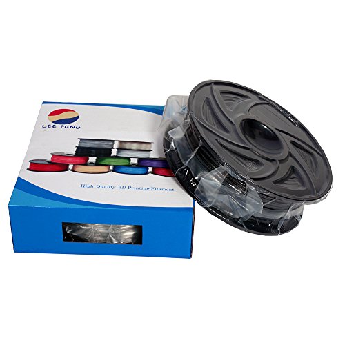 LEE FUNG ABS 3D Printer Filament 1.75mm,1kg (2.2lbs) Spool, Dimensional Accuracy +/- 0.05 mm Black
