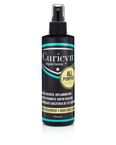 curicyn, wound treatment spray for all animals - original formula, helps reduce inflammation, easy and effective pet wound care, dog and cat skin care infection treatment, - 8 oz spray bottle