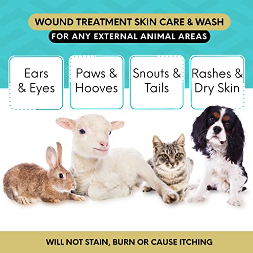 Curicyn, Wound Treatment Spray for All Animals - Original Formula, Helps Reduce Inflammation, Easy and Effective Pet Wound Care, Dog and Cat Skin Care Infection Treatment, - 8 oz Spray Bottle