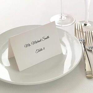 Small White Place Cards - Printable Tent Cards for Inkjet & Laser Printers - 200 Tent Cards