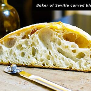 Baker of Seville Bread Lame – Now with 6 Included blades. Change from Straight or Curved Blade Lame in seconds with the Patented Design. Built for professional and serious bakers.