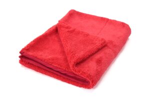 maxshine 1000gsm crazy microfiber drying towel series – large red 19.69 x 27.56 inches, efficient car washing and drying, long service life