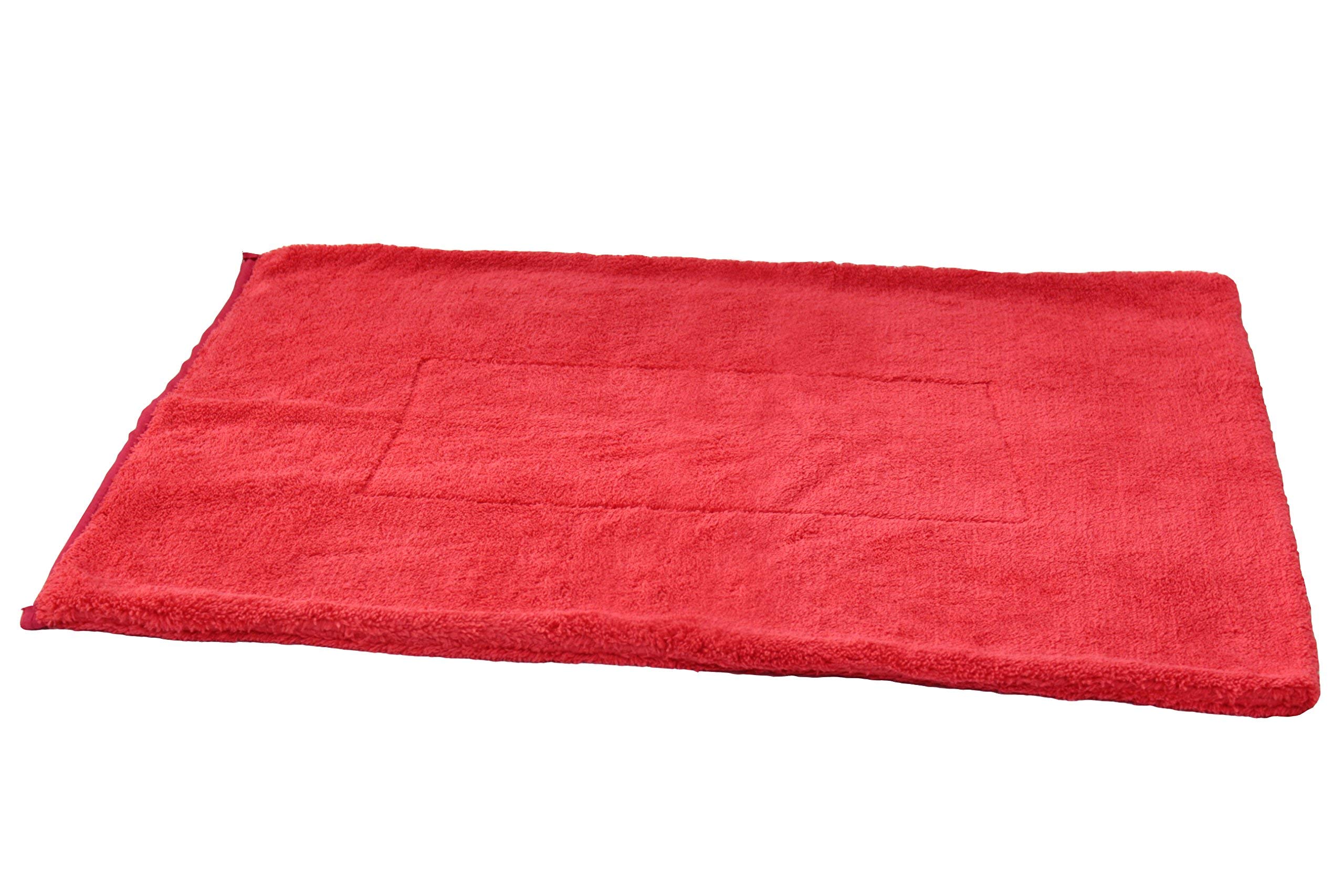 Maxshine 1000GSM Crazy Microfiber Drying Towel Series – Large Red 19.69 x 27.56 inches, Efficient Car Washing and Drying, Long Service Life