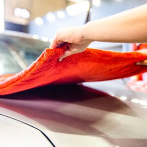 Maxshine 1000GSM Crazy Microfiber Drying Towel Series – Large Red 19.69 x 27.56 inches, Efficient Car Washing and Drying, Long Service Life