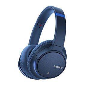 Sony Noise Cancelling Headphones WHCH700N: Wireless Bluetooth Over the Ear Headset with Mic for phone-call and Alexa voice control - Blue