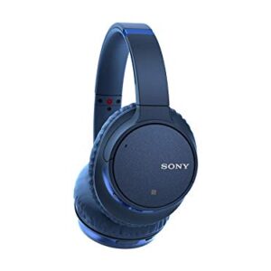 Sony Noise Cancelling Headphones WHCH700N: Wireless Bluetooth Over the Ear Headset with Mic for phone-call and Alexa voice control - Blue