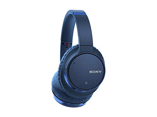 Sony Noise Cancelling Headphones WHCH700N: Wireless Bluetooth Over the Ear Headset with Mic for phone-call and Alexa voice control - Blue