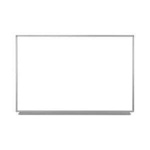 Offex Wall-Mounted Magnetic Dry Erase Whiteboard with Aluminum Frame and 2.5" Marker Tray, 60"W x 40"H - Perfect for School, Classroom, Conference and Presentation