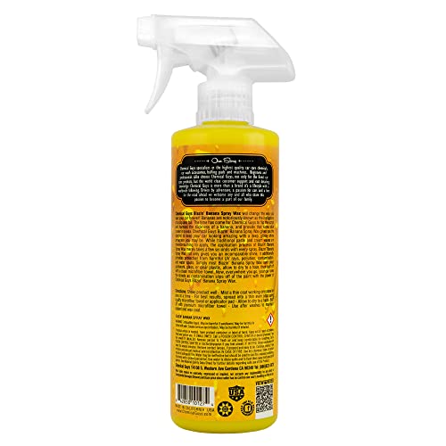 Chemical Guys WAC21516 Blazin' Banana Spray Wax, Natural Carnauba Gloss, Safe for Cars, Trucks, SUVs, RVs & More, 16 fl oz