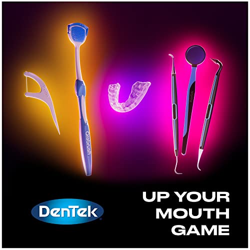 DenTek 3-In-1 Interdental Cleaners | Floss, Brush, Pick, Travel Pouch | 16 Count