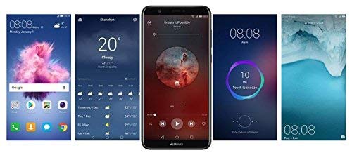 Huawei P Smart (32GB) 5.6" Fullview Display & Dual Camera's, 4G LTE Dual-SIM Factory Unlocked w/ Fingerprint Scanner FIG-L23 International Model, No Warranty (Black)