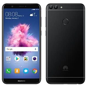 Huawei P Smart (32GB) 5.6" Fullview Display & Dual Camera's, 4G LTE Dual-SIM Factory Unlocked w/ Fingerprint Scanner FIG-L23 International Model, No Warranty (Black)