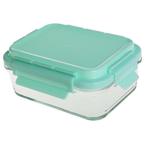 Evolutionize Glass Meal Prep Containers - Food Storage Glass Containers with Snap Lock Lids Meal Prep - Airtight Lunch Containers Portion Control Glass Food Containers - BPA Free Container