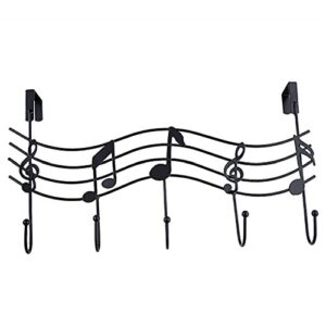 softmusic vintage metal music notes coat hat bag hooks hanger holder wall door decor