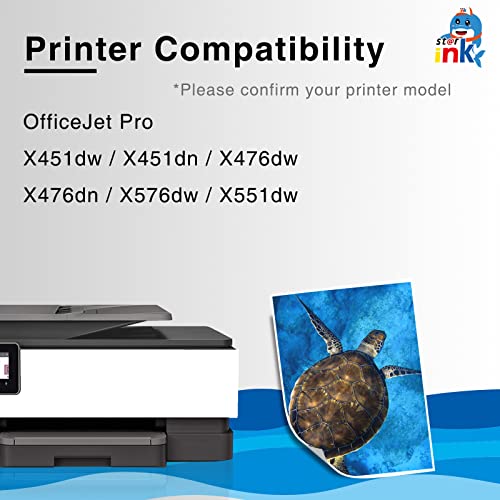 starink 970XL 971XL Ink Cartridges Comaptible Replacement for HP 971 970 Ink cartridges Used for HP OfficeJet Pro X476dw X576dw X451dw X551dw X451dn X476dn Printer(4-Pack)