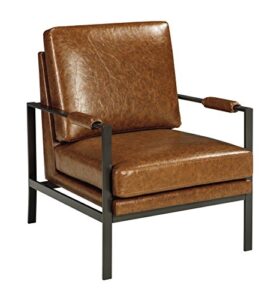 signature design by ashley chair accent, peacemaker brown
