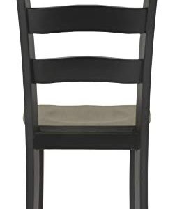 Signature Design by Ashley Froshburg Rustic Farmhouse Ladderback Dining Chair, 2 Count, Dark Brown