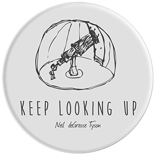 NdGT Keep Looking Up BK BK PopSockets Grip and Stand for Phones and Tablets