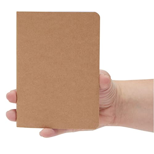 12-Pack Kraft Paper Notebooks A6 Size, 4x6 In Writing Journal with 80 Lined Pages, Notebook Set for Students, Writing, Classroom, Travel, Business, Office Supplies