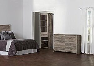 Ameriwood Home Bassinger 5 Drawer Dresser, Gray Oak