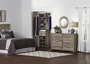 Ameriwood Home Bassinger 5 Drawer Dresser, Gray Oak