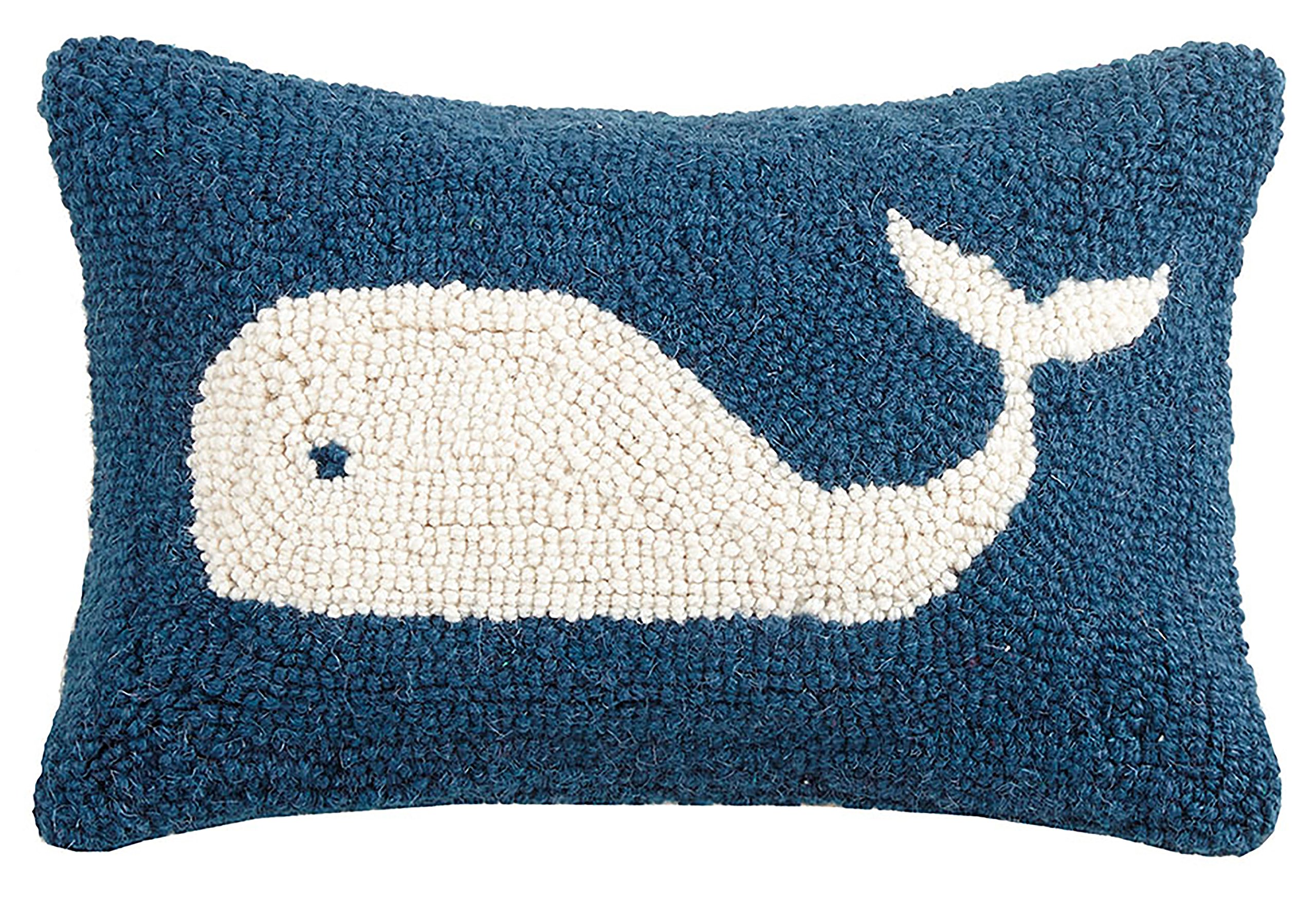 Peking Handicraft Whale Hook, 8X12 Throw Pillow, 1 Count (Pack of 1)