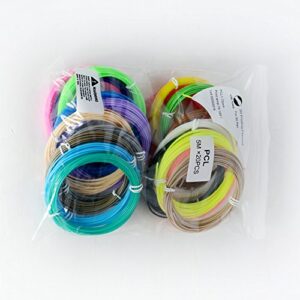 LEE FUNG 3D Pen Filament Refills Set of 20 Colors 1.75mm PCL 3D Printing Filament 16.4 Feet of Each Dimensional Accuracy +/- 0.05 mm for 3D Printer Pen with One Normal Package