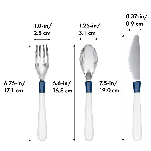 OXO Tot Cutlery Set for Big Kids - Navy