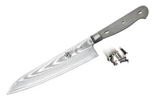 katsura woodworking project kit - 8-inch gyuto chef knife blank - japanese vg-10 - 67 layers damascus steel