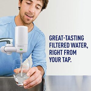 Brita Water Filter Replacements for Sink, Faucet Mount Water Filtration System for Tap Water, Reduces 99% of Lead, Basic, White, 3 Count