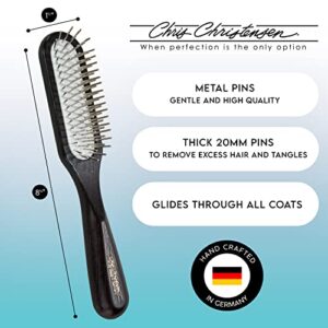 Chris Christensen Dog Brush, 20 mm. Ice Slip Dematting Brush, Specialty Brushes, Groom Like a Professional, Remove Tough Mats and Tangles, Rounded and Grounded Pins, Doesn't Pull Coat