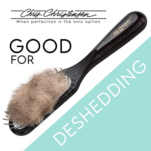 Chris Christensen Dog Brush, 20 mm. Ice Slip Dematting Brush, Specialty Brushes, Groom Like a Professional, Remove Tough Mats and Tangles, Rounded and Grounded Pins, Doesn't Pull Coat