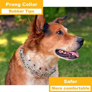 Prong Collar Covers 2.25mm Designed for Herm. Sprenger Collar (50 Tips per Pack), Vinyl Comfort Prong Tips for 2.0mm-3.0mm Dog Pinch Collar