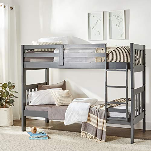 Donco Kids Austin Mission Twin Over Twin Dark Grey Bunkbed